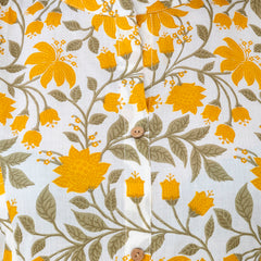 Luxury Mandarin Collar Printed Co-Ord Set with Button Detail A-Line Kurta & Comfort Fit Pants