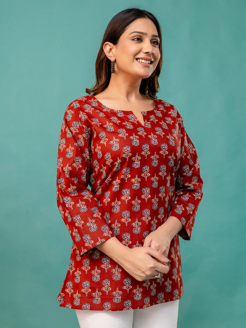 Elegant Printed top – Soft Cotton, Everyday Style, Sizes S–XXL.