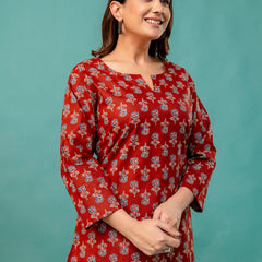 Elegant Printed top – Soft Cotton, Everyday Style, Sizes S–XXL.