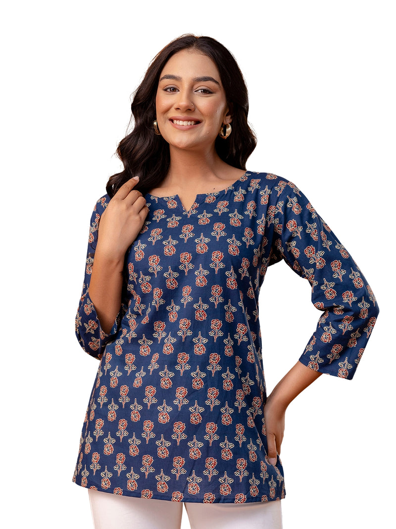 Elegant Printed top – Soft Cotton, Everyday Style, Sizes S–XXL.