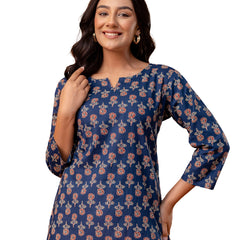 Elegant Printed top – Soft Cotton, Everyday Style, Sizes S–XXL.