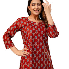 Elegant Printed top – Soft Cotton, Everyday Style, Sizes S–XXL.