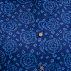 Luxury Mandarin Collar Printed Co-Ord Set with Button Detail A-Line Kurta & Comfort Fit Pants