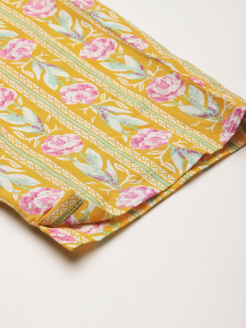 A-line Dupatta Sets - V-Neck, 3/4 Sleeves, Lace Work, Elastic Waistband Pants with Pockets & Full-Length Dupatta (M-XXL)