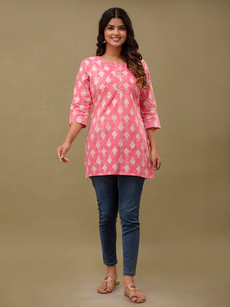 Ethnic Motifs Printed Pure Cotton Kurti