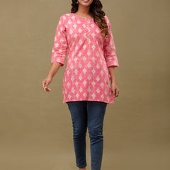 Ethnic Motifs Printed Pure Cotton Kurti