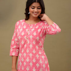 Ethnic Motifs Printed Pure Cotton Kurti
