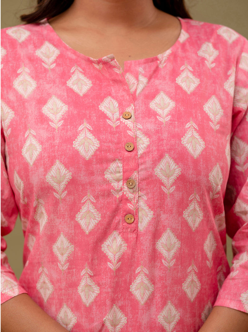 Ethnic Motifs Printed Pure Cotton Kurti