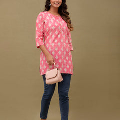 Ethnic Motifs Printed Pure Cotton Kurti
