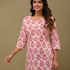 Ethnic Motifs Printed Pure Cotton Kurti