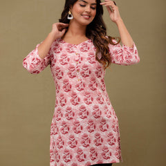 Ethnic Motifs Printed Pure Cotton Kurti