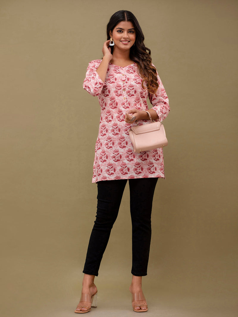 Ethnic Motifs Printed Pure Cotton Kurti