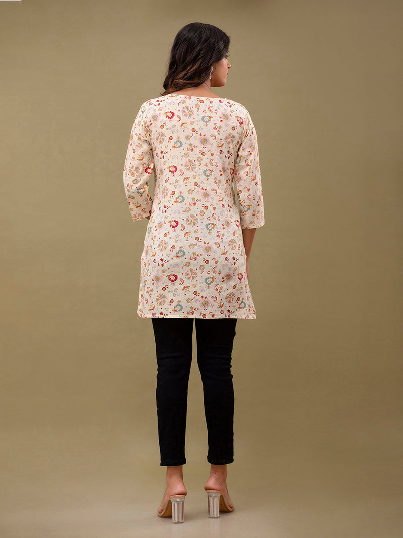 Ethnic Motifs Printed Pure Cotton Kurti
