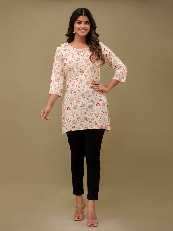 Ethnic Motifs Printed Pure Cotton Kurti