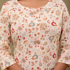 Ethnic Motifs Printed Pure Cotton Kurti