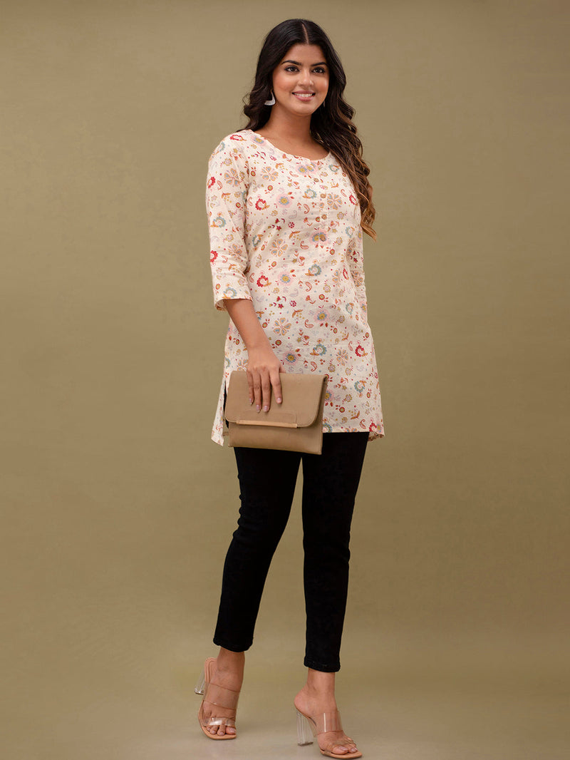 Ethnic Motifs Printed Pure Cotton Kurti