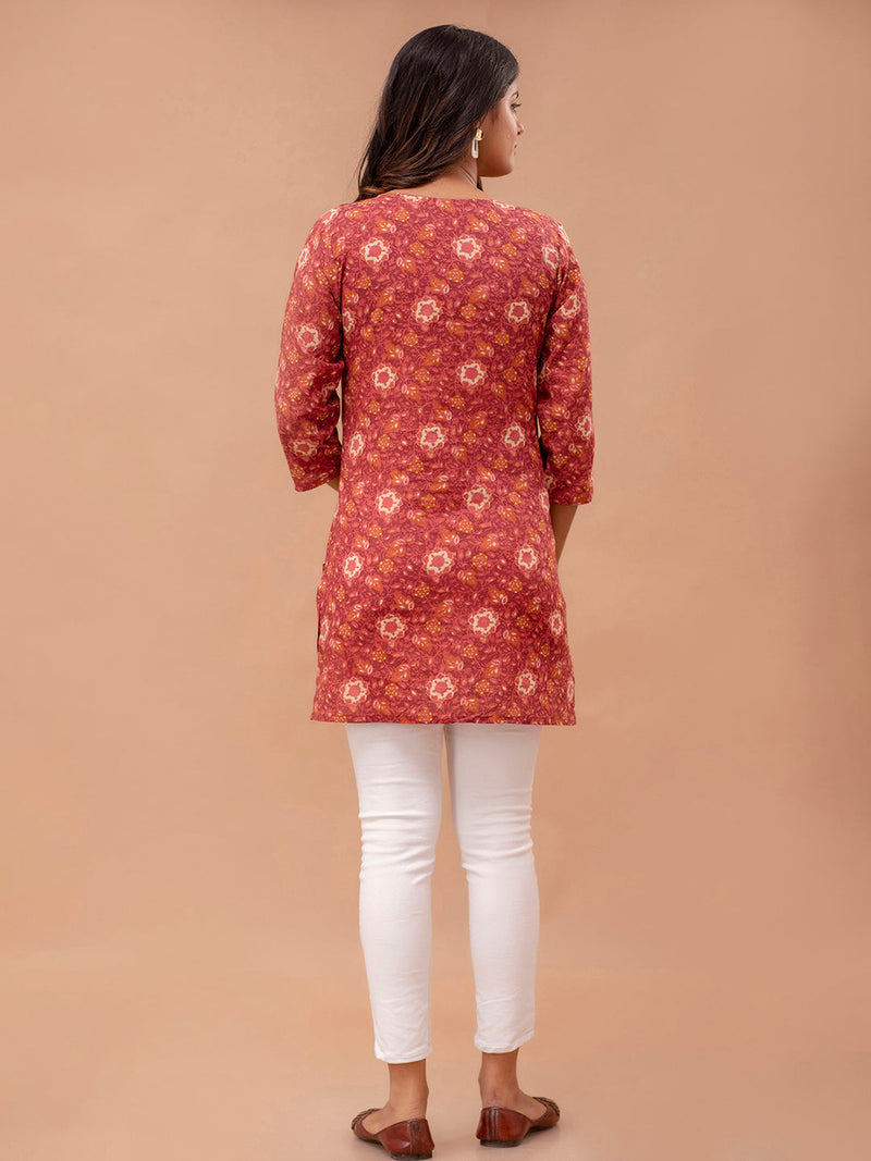 Ethnic Motifs Printed Pure Cotton Kurti