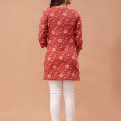 Ethnic Motifs Printed Pure Cotton Kurti