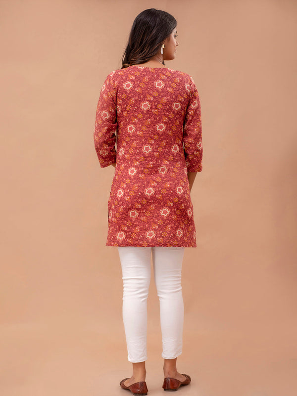 Ethnic Motifs Printed Pure Cotton Kurti