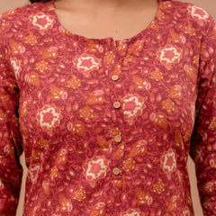 Ethnic Motifs Printed Pure Cotton Kurti