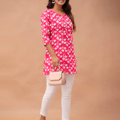 Ethnic Motifs Printed Pure Cotton Kurti