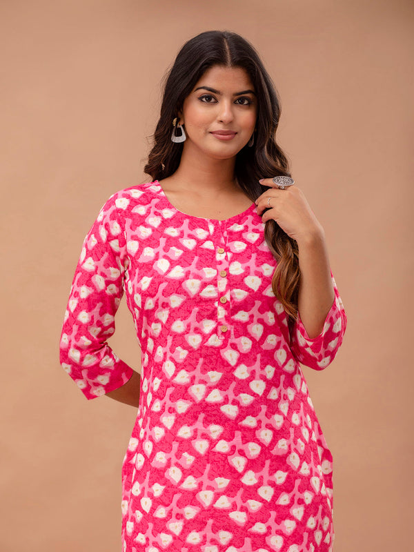 Ethnic Motifs Printed Pure Cotton Kurti