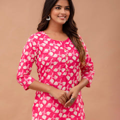 Ethnic Motifs Printed Pure Cotton Kurti