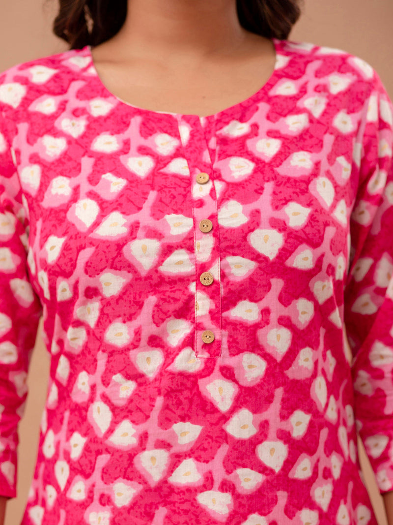 Ethnic Motifs Printed Pure Cotton Kurti