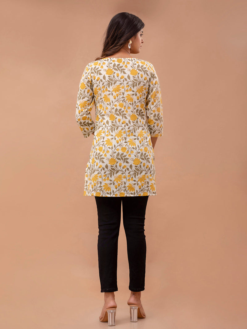 Ethnic Motifs Printed Pure Cotton Kurti