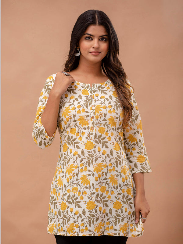 Ethnic Motifs Printed Pure Cotton Kurti
