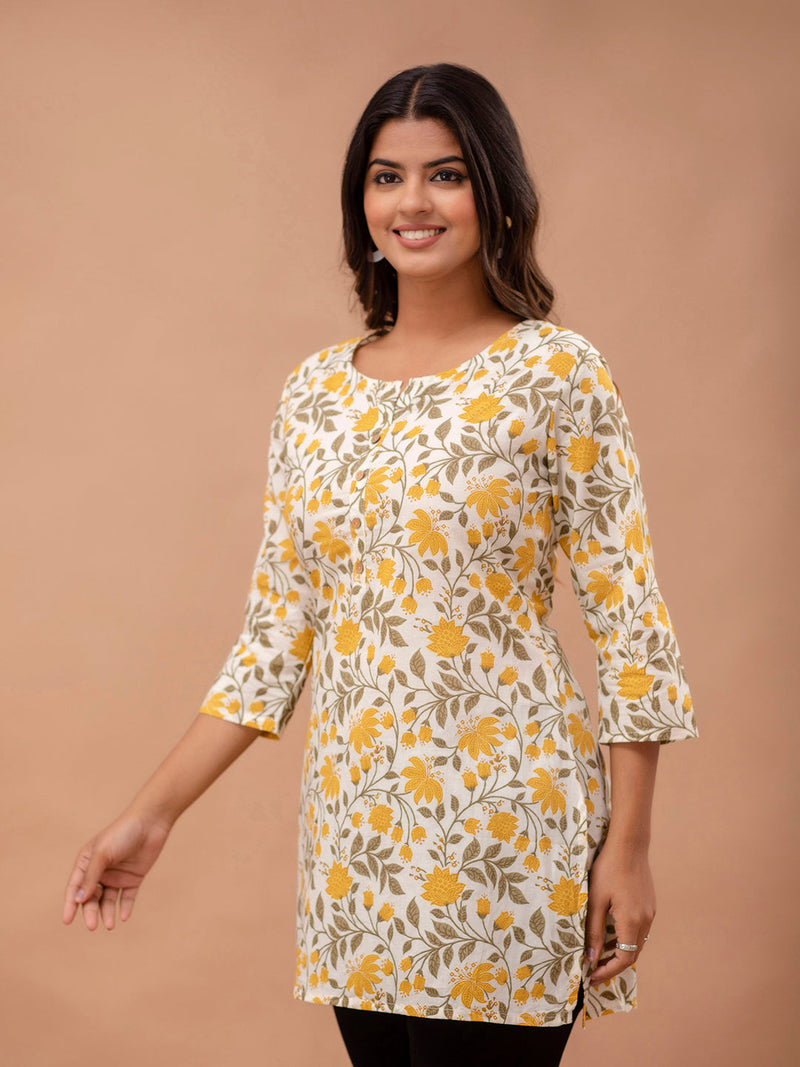 Ethnic Motifs Printed Pure Cotton Kurti