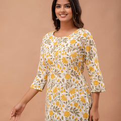 Ethnic Motifs Printed Pure Cotton Kurti