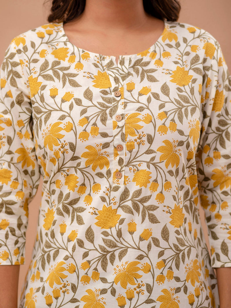 Ethnic Motifs Printed Pure Cotton Kurti