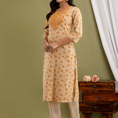 Women Kurta Pant Dupatta Set