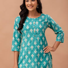 Ethnic Motifs Printed Pure Cotton Kurti