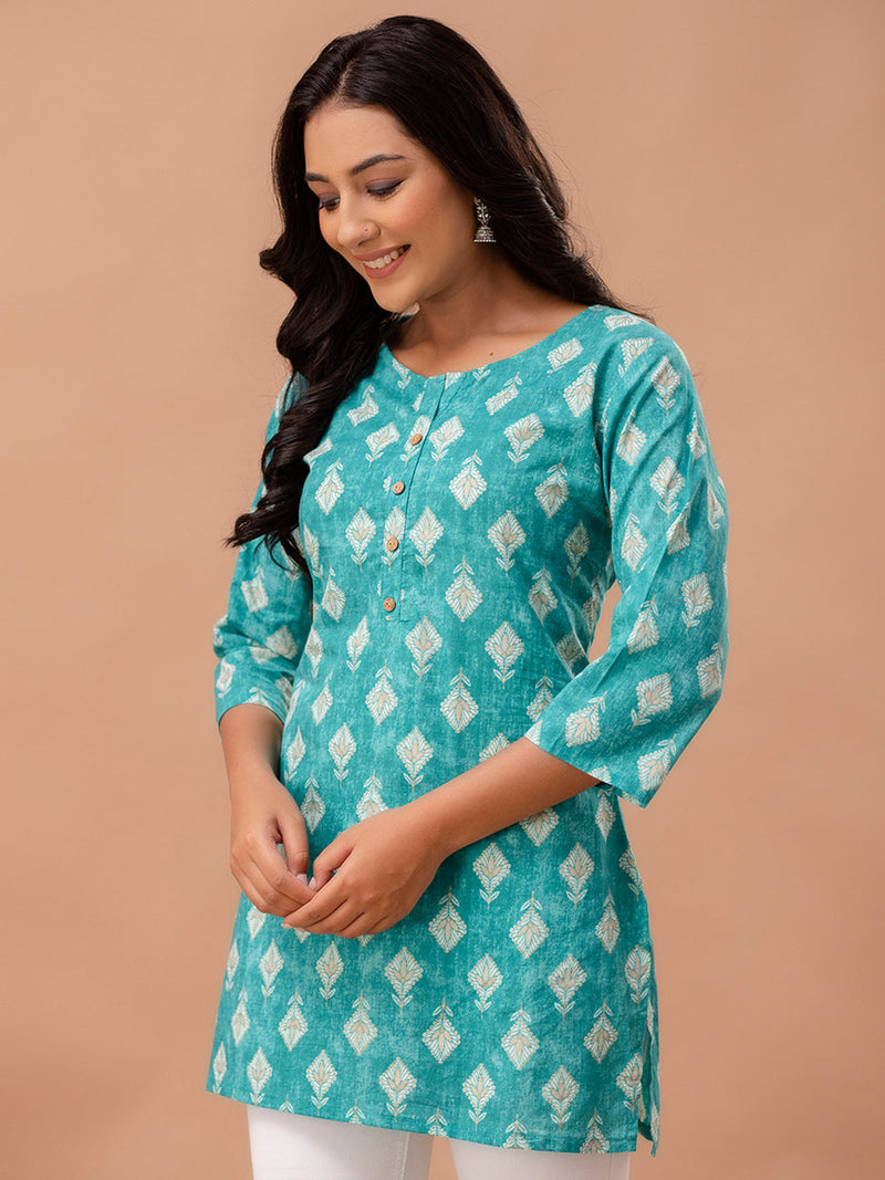 Ethnic Motifs Printed Pure Cotton Kurti