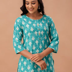Ethnic Motifs Printed Pure Cotton Kurti