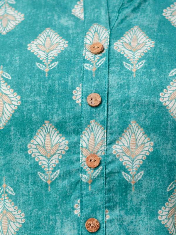 Ethnic Motifs Printed Pure Cotton Kurti