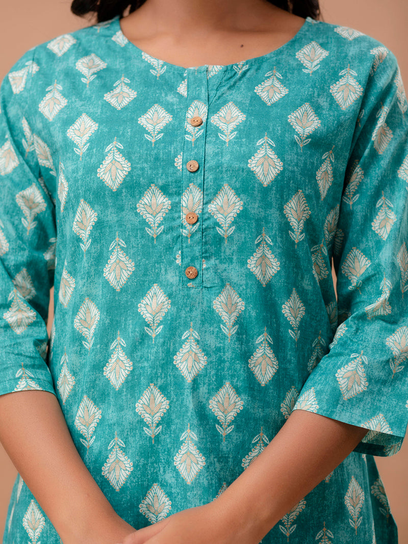 Ethnic Motifs Printed Pure Cotton Kurti
