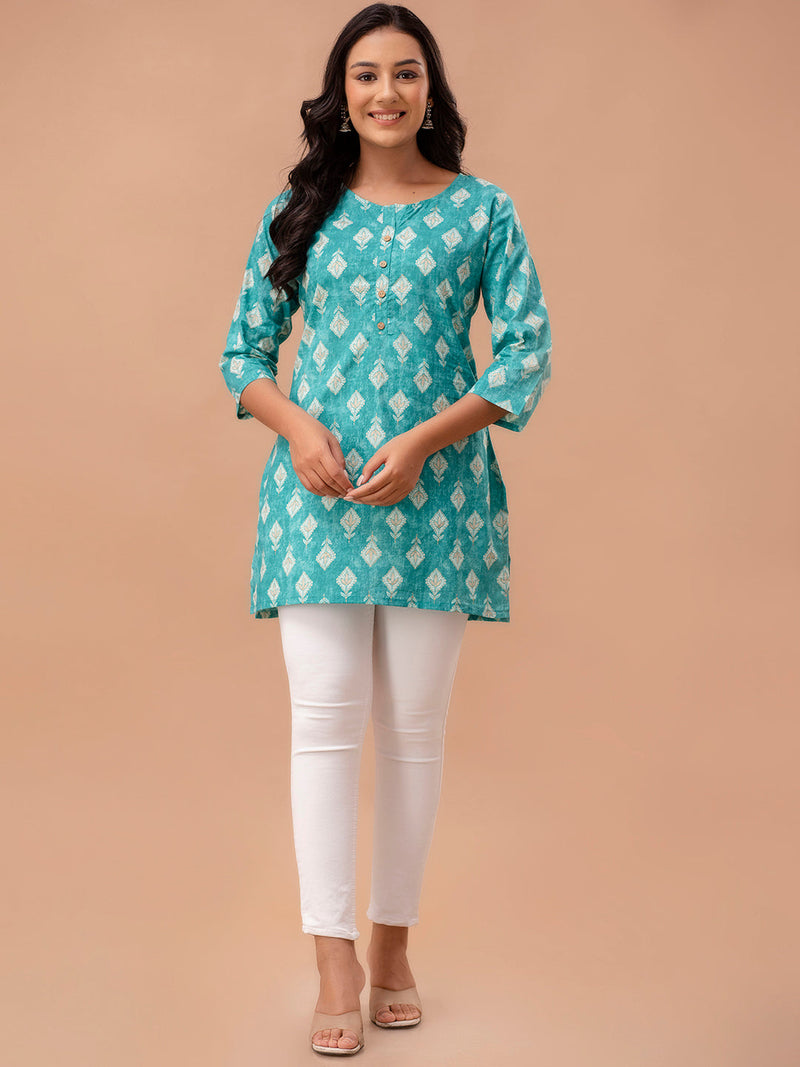 Ethnic Motifs Printed Pure Cotton Kurti