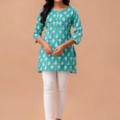 Ethnic Motifs Printed Pure Cotton Kurti
