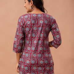 Ethnic Motifs Printed Pure Cotton Kurti
