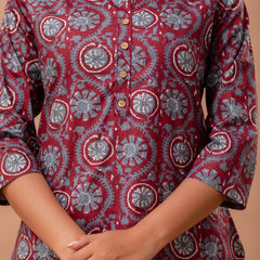 Ethnic Motifs Printed Pure Cotton Kurti