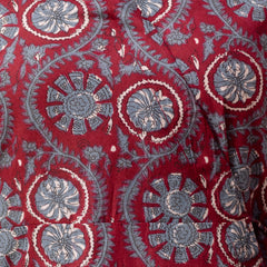 Ethnic Motifs Printed Gathers Cotton Tunic