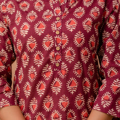 Ethnic Motifs Printed Pure Cotton Kurti