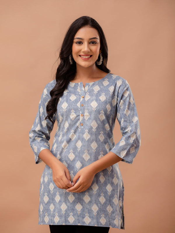 Ethnic Motifs Printed Pure Cotton Kurti