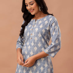 Ethnic Motifs Printed Pure Cotton Kurti