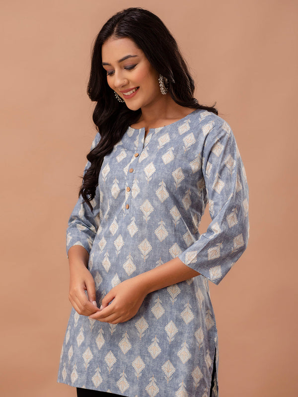 Ethnic Motifs Printed Pure Cotton Kurti