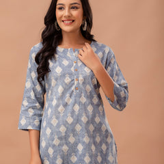 Ethnic Motifs Printed Pure Cotton Kurti