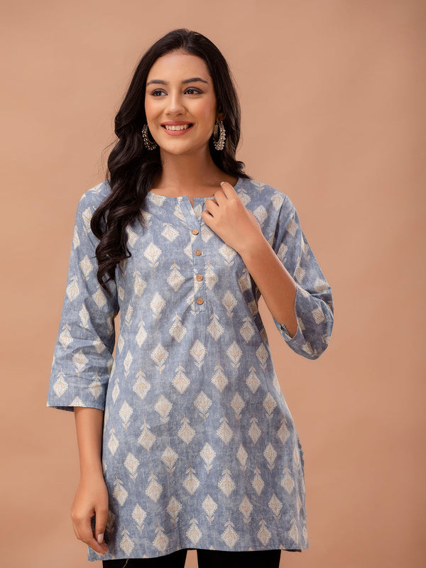 Ethnic Motifs Printed Pure Cotton Kurti